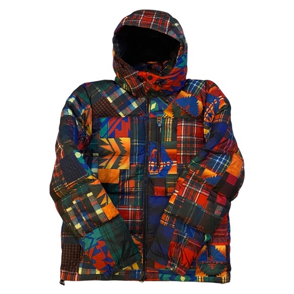 POLO RALPH LAUREN Mens Ripstop Aztec Down Puffer Jacket XXL - Picture 4 of 16